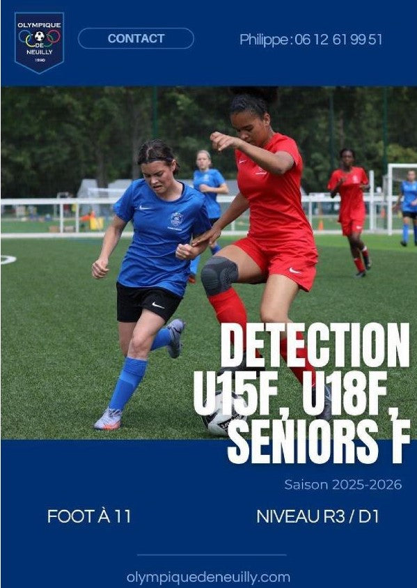 🔵🟢🟡🟠🔴 Détections Féminines 2025 & 2026 - Foot à 11