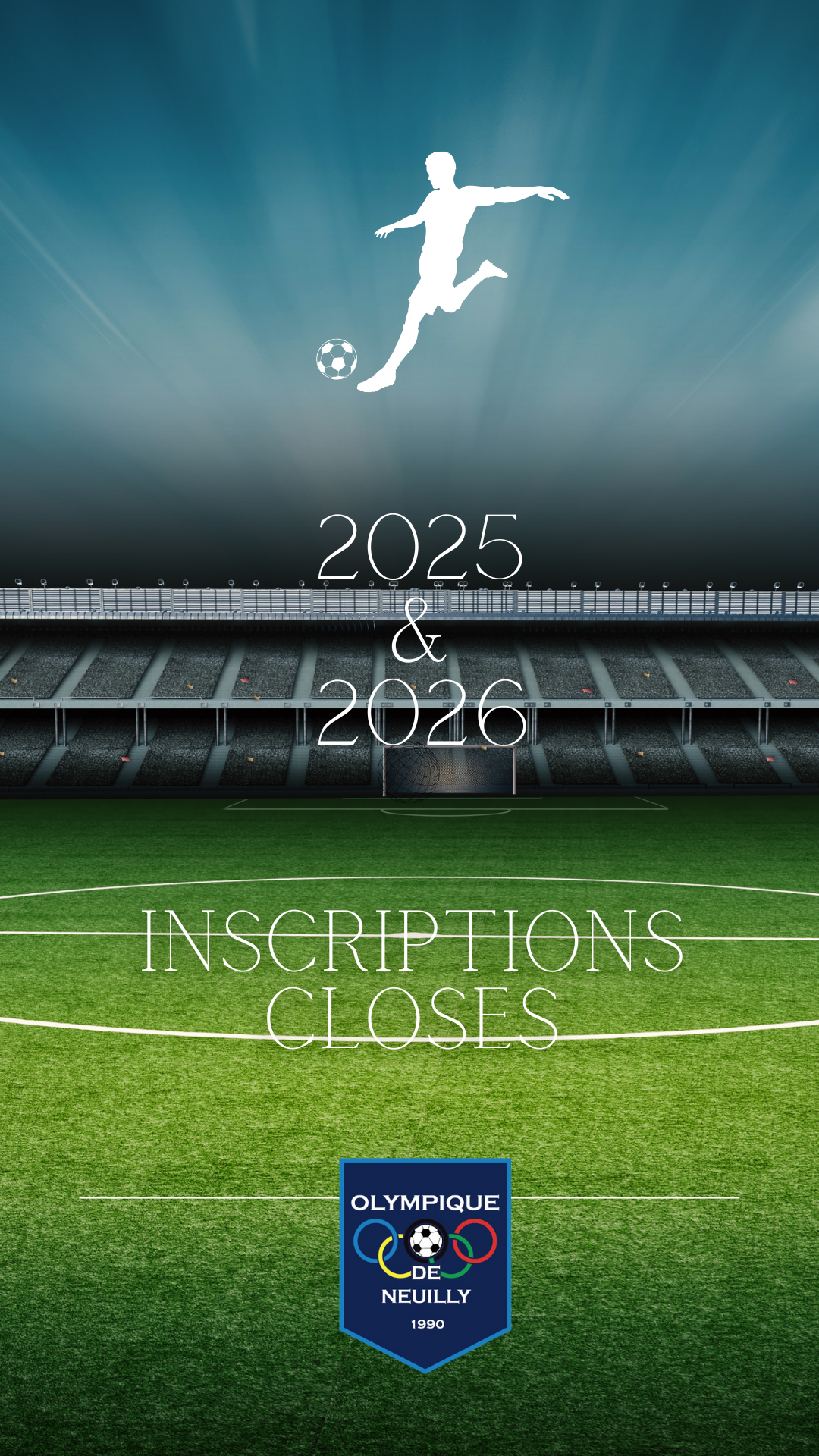 🔵🟢🟡🟠🔴INSCRIPTIONS CLOSES 2025 & 2026