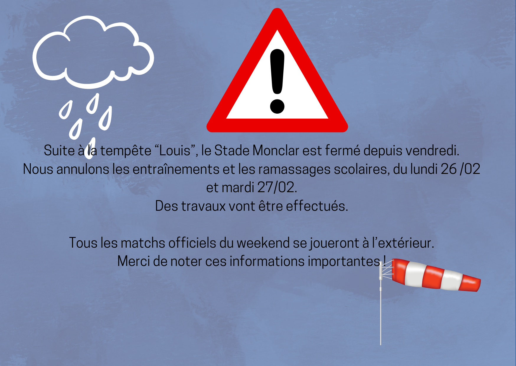 ⚠️⚠️ INFORMATION IMPORTANTE