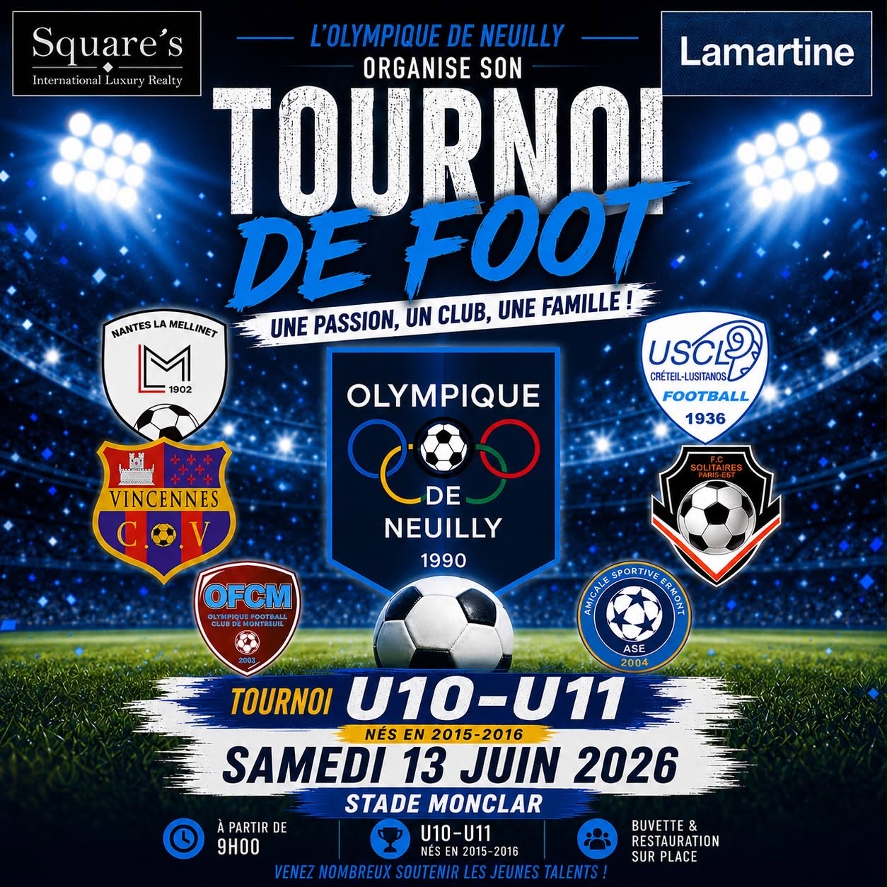🔵🟢🟡🟠🔴 Tournois U10 & U11 Neuilly Olympique