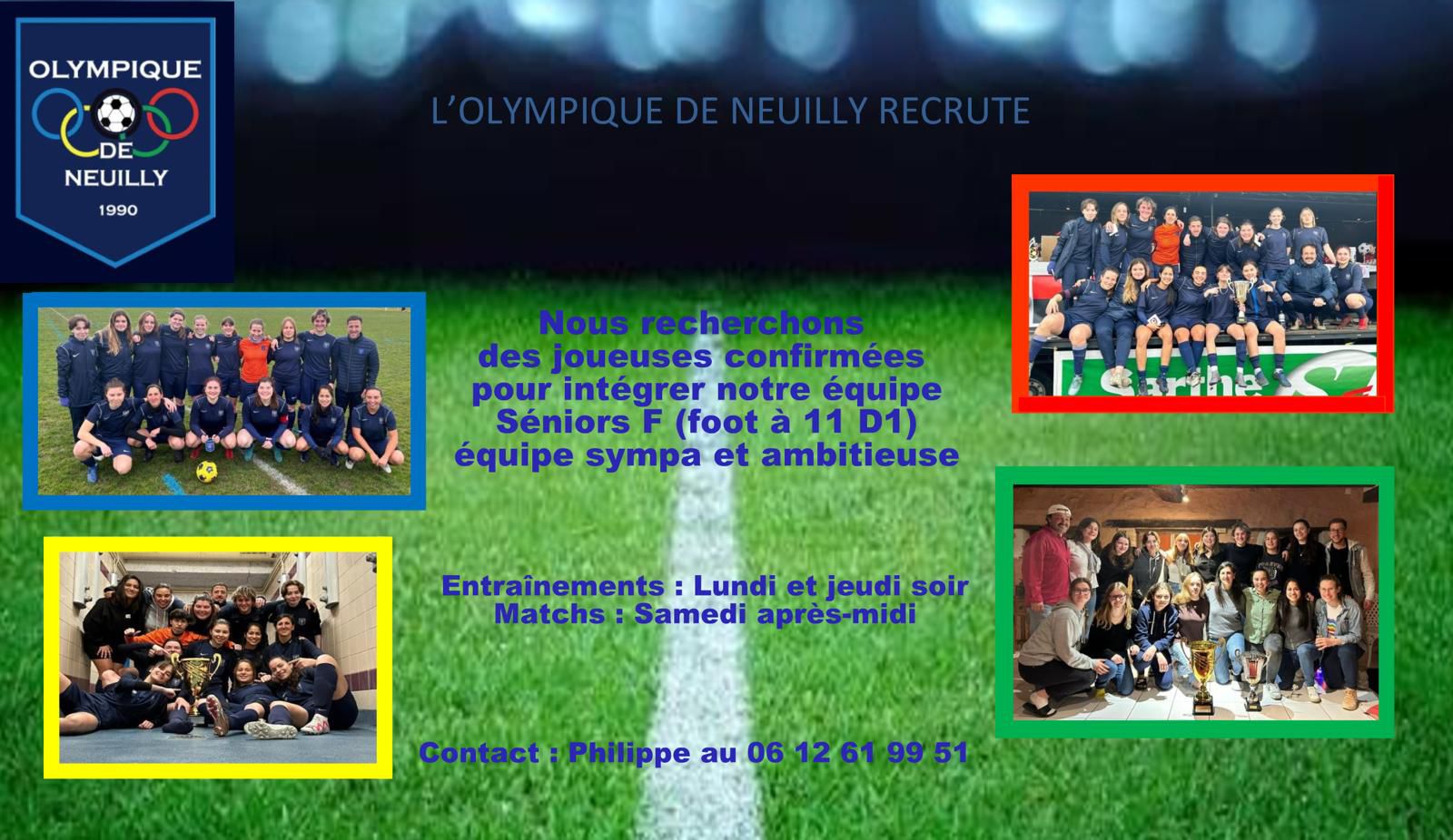 Séniors Féminines RECRUTEMENT