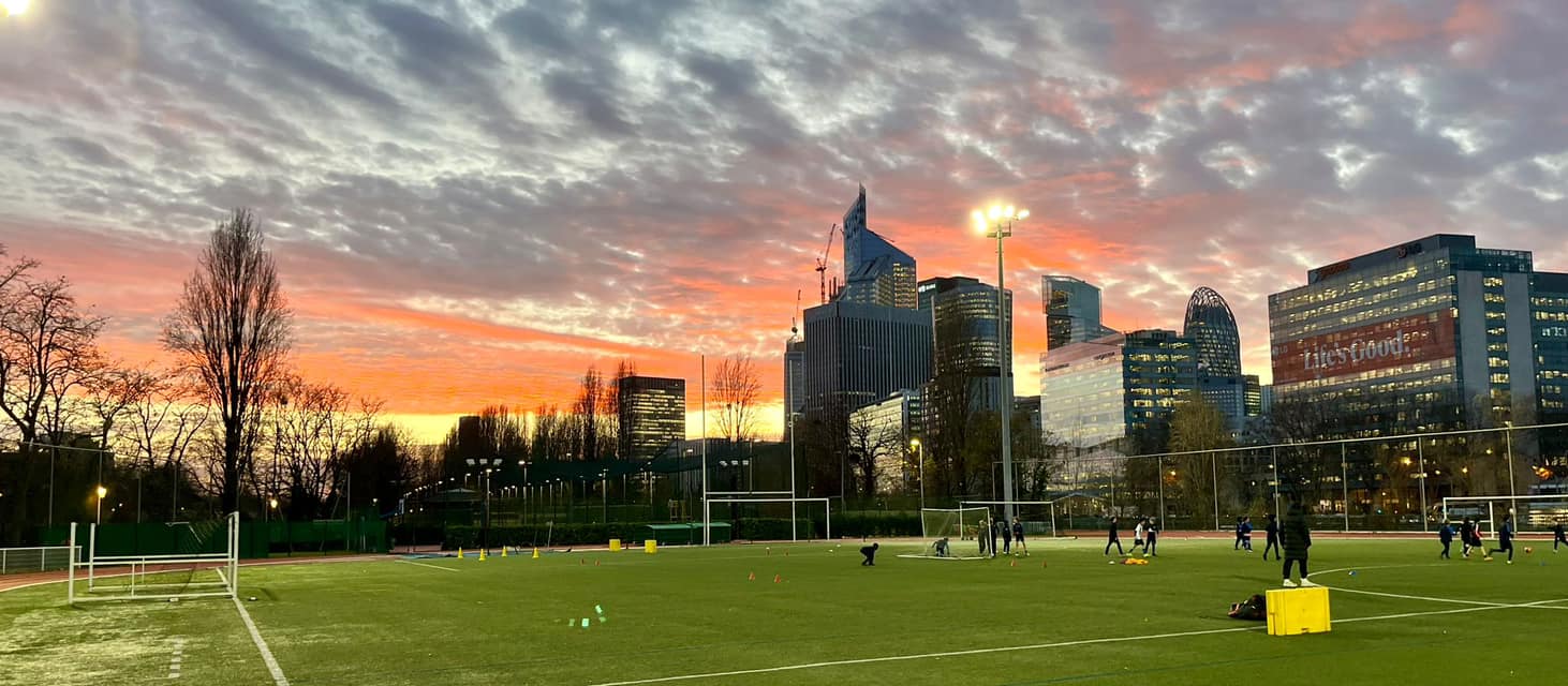 L'entrainement du soir sous un ciel magnifique