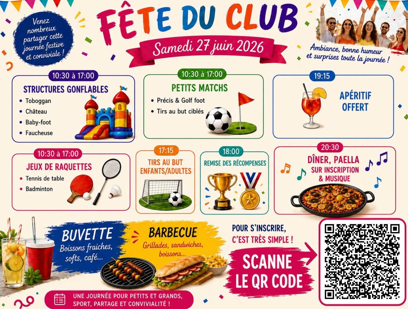 🔵🟢🟡🟠🔴 FETE DU CLUB 2026