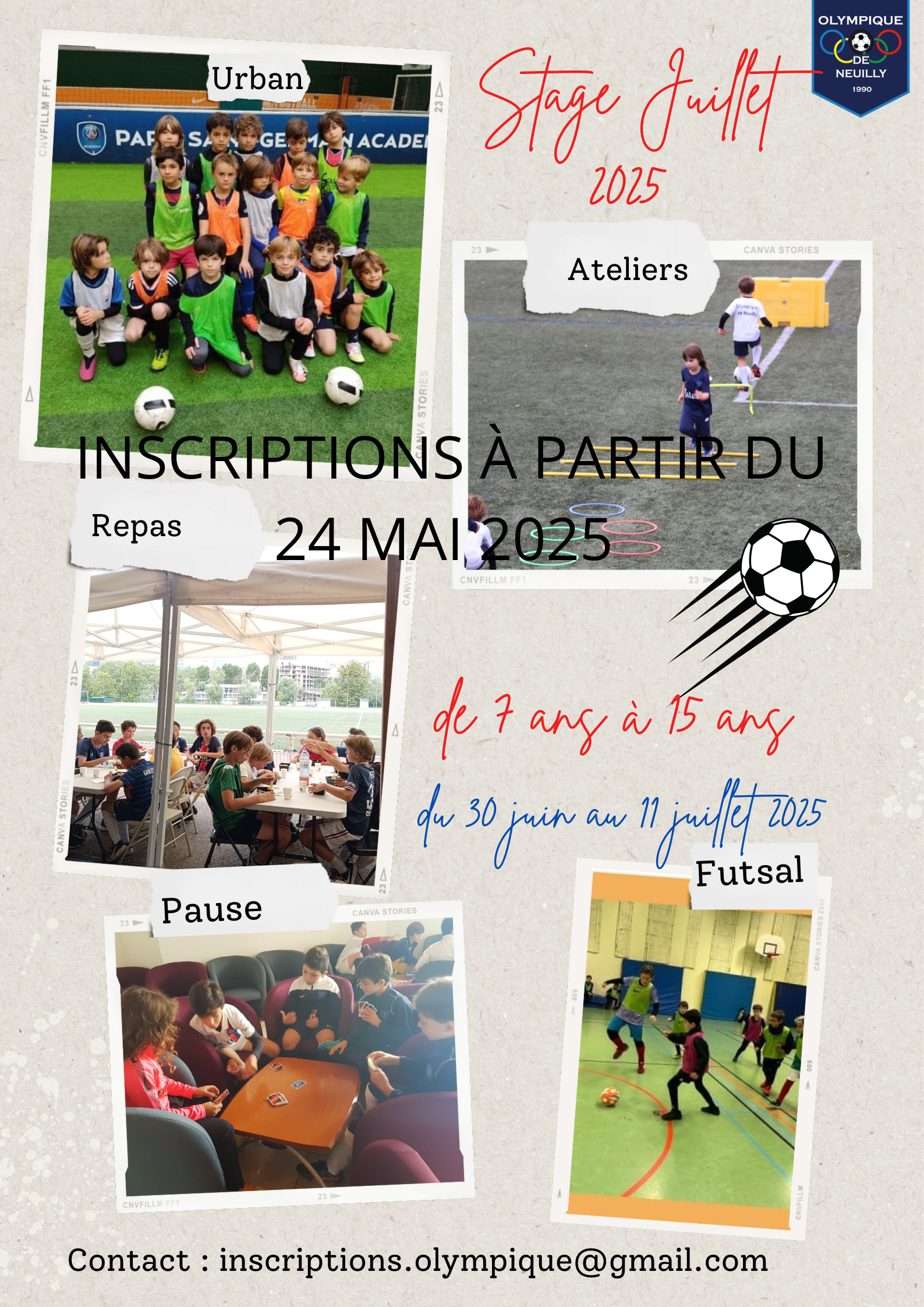 🔶Prochain stage Eté